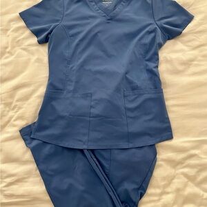 Healing Hands Blue Scrub Set